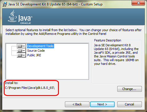 Java Development Kit (JDK) Installation Path